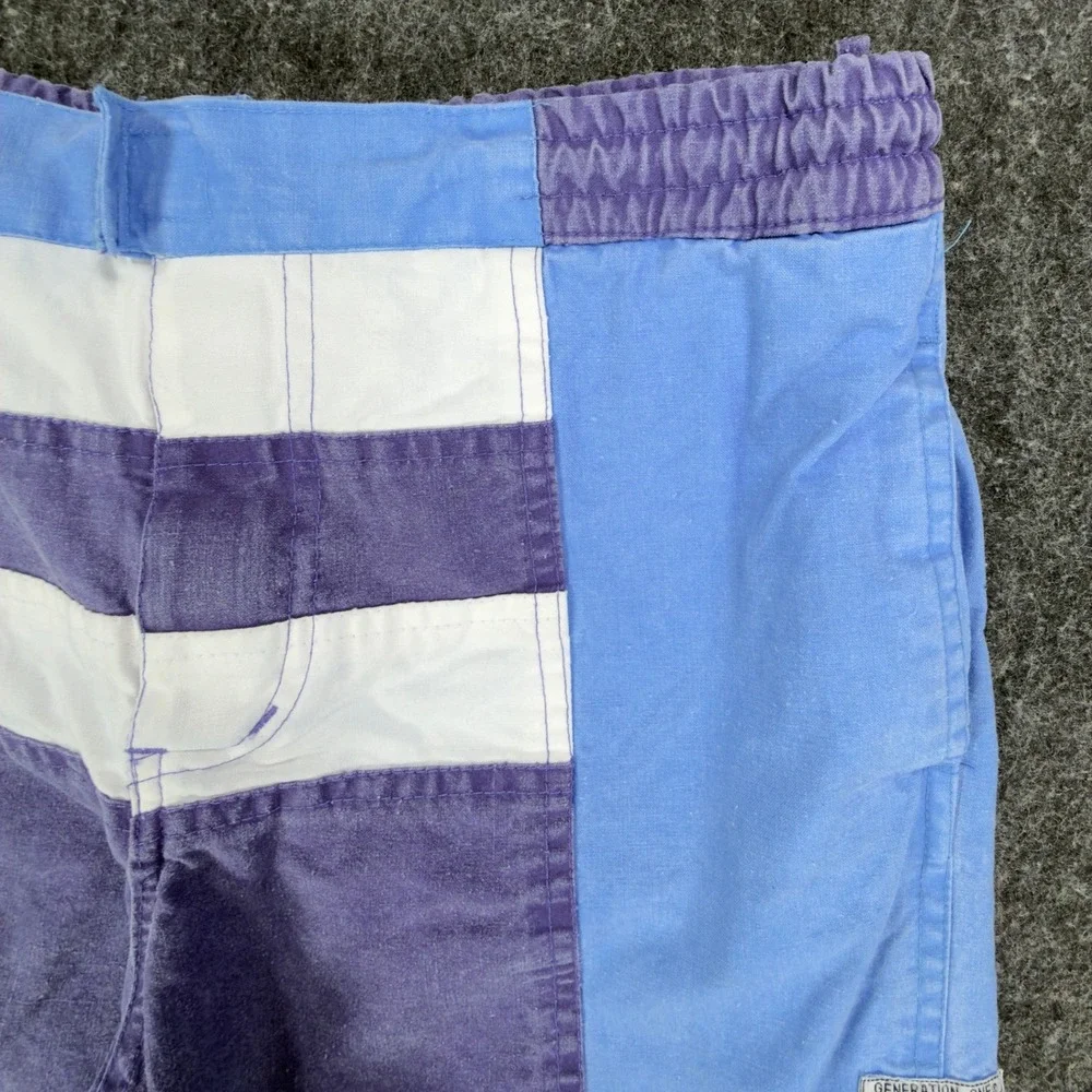 Generation One Vintage 90s Swim Trunks Boys L 14-16 Blue Cotton NWT